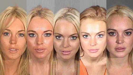 Lindsay Lohan, Mugshot Lindsay Lohan, Mugshot